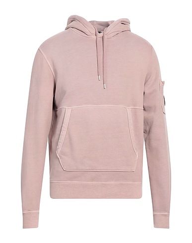 C.P. COMPANY Hooded track jacket  Antique rose 100% Cotton
