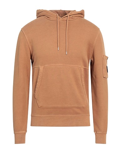 C.P. COMPANY Hooded track jacket  Camel 100% Cotton