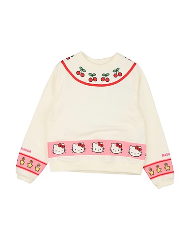 GCDS MINI Sweatshirt Off white 95% Cotton, 5% Elastane