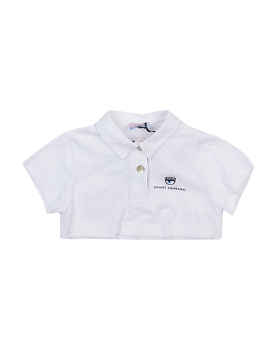CHIARA FERRAGNI Polo Bianco 100% Cotone