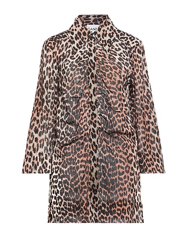 GANNI Patterned shirts & blouses Black 100% Organic cotton