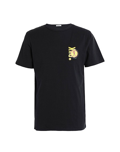 BIKKEMBERGS T-shirt Black 95% Cotton, 5% Elastane