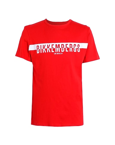 BIKKEMBERGS T-shirt Red 100% Cotton