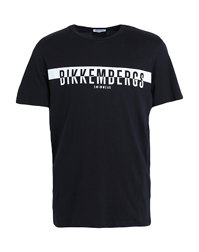 BIKKEMBERGS T-shirt Nero 100% Cotone