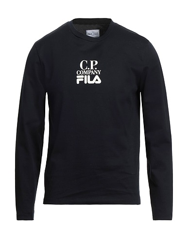C.P. COMPANY x FILA T-shirt Midnight blue 100% Cotton