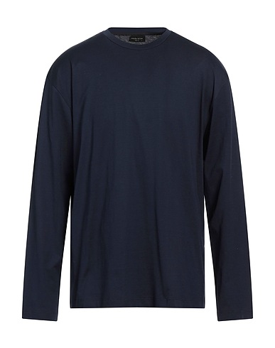 ROBERTO COLLINA Basic T-Shirt Marineblau 100% Baumwolle