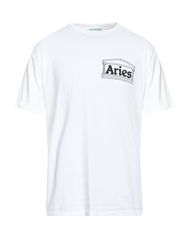 ARIES T-shirt Bianco 100% Cotone