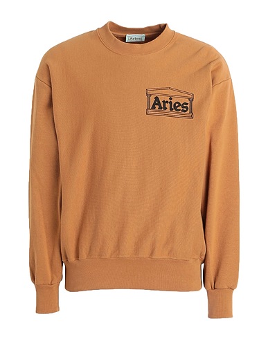 ARIES Sweatshirt Camel 100% Cotton