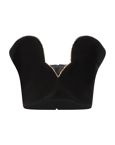 SAINT LAURENT Top Black 100% Cotton