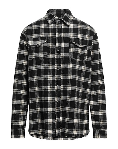 B-USED Checked shirt Black 100% Cotton