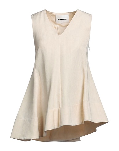 JIL SANDER Top Beige 57% Viscose, 43% Silk