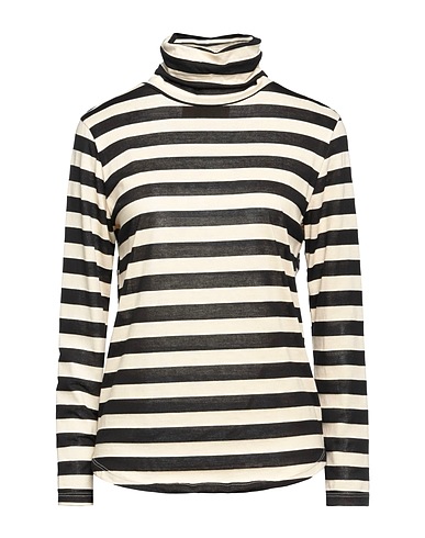 MAISON LYDIA T-shirt Black 66% Cotton, 34% Viscose