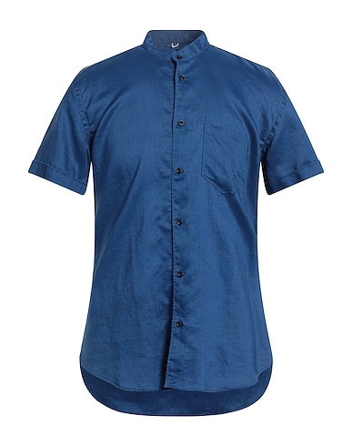 BULGARINI Linen shirt Blue 100% Linen