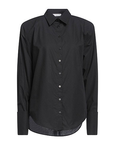 MVP WARDROBE Solid colour shirts & blouses Black 100% Cotton