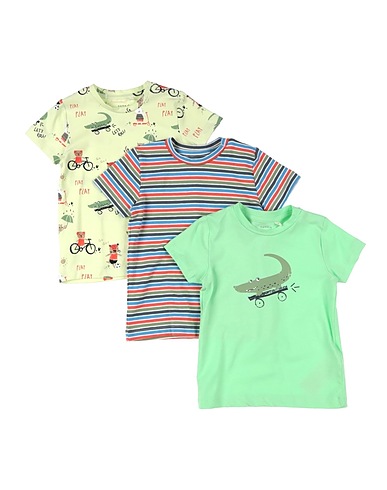 NAME IT® T-Shirt Säuregrün 95% Baumwolle, 5% Elastan