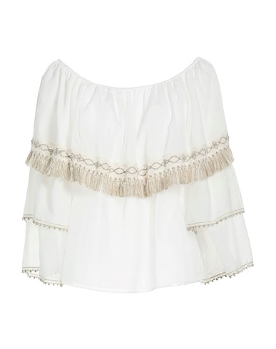 BLUMARINE Top Off white 70% Cotton, 30% Silk