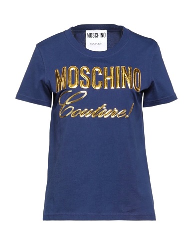 MOSCHINO T-shirt COUTURE Navy blue 100% Cotton