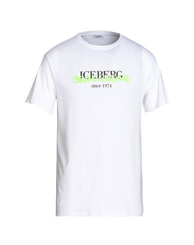 ICEBERG Ｔシャツ ホワイト コットン 93% / ポリウレタン 7%
