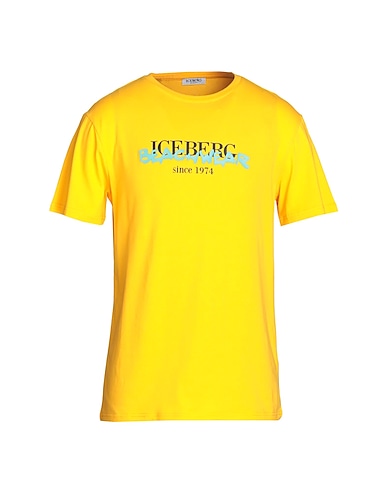 ICEBERG T-shirt Yellow 93% Cotton, 7% Elastane