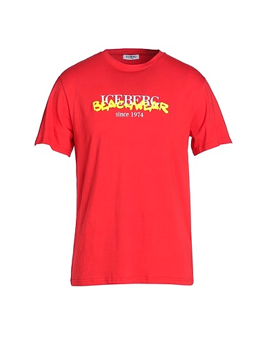 ICEBERG T-shirt Rosso 93% Cotone, 7% Elastan