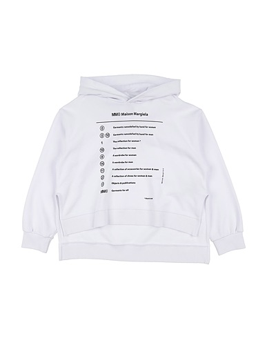 MM6 MAISON MARGIELA Felpa Bianco 100% Cotone, Elastan