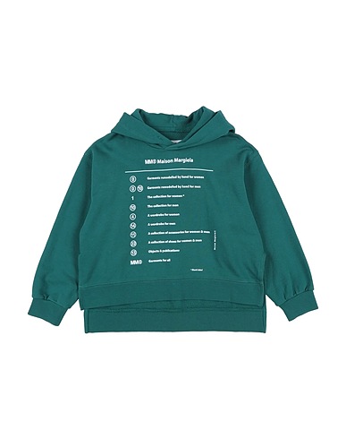 MM6 MAISON MARGIELA Sweatshirt Dark green 100% Cotton, Elastane