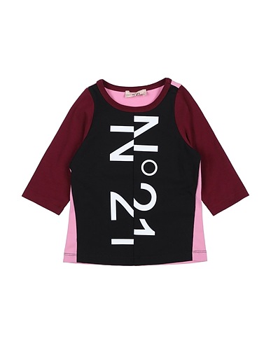 N°21 T-shirt Black 90% Cotton, 10% Elastane