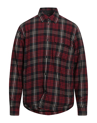 WOOLRICH Checked shirt ARCHIVE Burgundy 100% Cotton