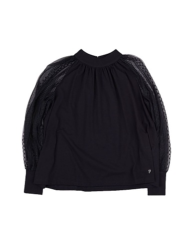 DONDUP Top Black 94% Cotton, 6% Elastane, Polyamide, Polyester