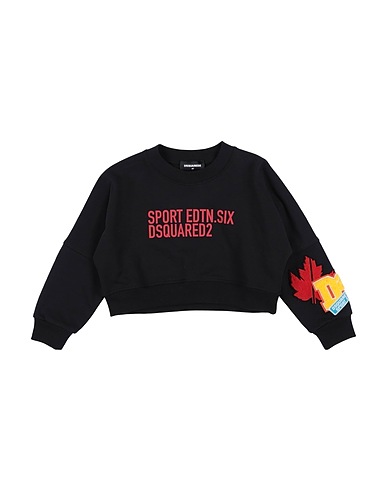 DSQUARED2 Sweatshirt Schwarz 100% Baumwolle