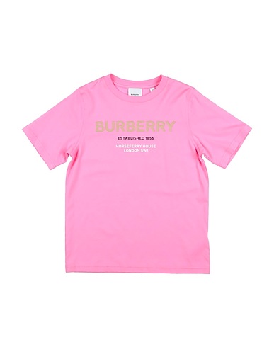 BURBERRY T-shirt Pink 100% Cotton, Elastane