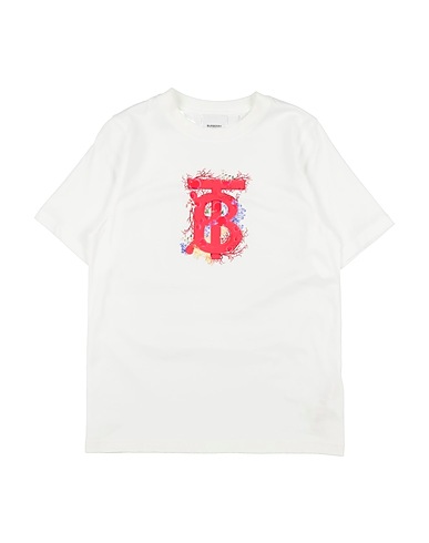 BURBERRY T-shirt White 100% Cotton, Elastane
