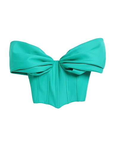 GIUSEPPE DI MORABITO Top Emerald green 100% Wool