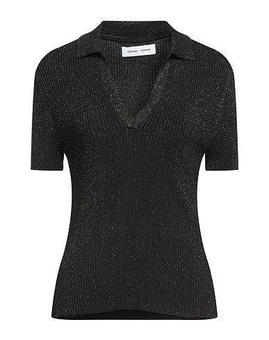 SAMSØE Φ SAMSØE Jumper Black 81% Viscose, 14% Polyamide, 4% Polyester, 1% Elastane