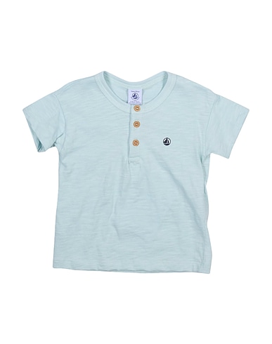 PETIT BATEAU T-shirt TURCHESE 100% Cotone