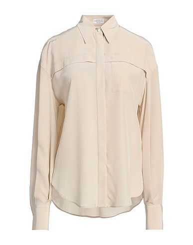 BRUNELLO CUCINELLI シルクシャツ＆ブラウス ベージュ シルク 100% / エコブラス