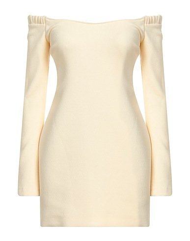 KHAITE Sheath dress Ivory 100% Virgin Wool