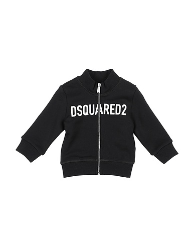 DSQUARED2 Felpa Nero 100% Cotone, Elastan