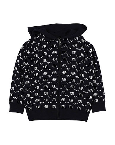 EMPORIO ARMANI Sweatshirt Midnight blue 100% Virgin Wool