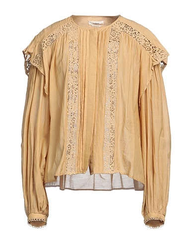 MARANT ÉTOILE Camicie e bluse in pizzo Giallo ocra 67% Cotone, 33% Viscosa