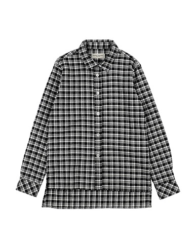 PAOLO PECORA Patterned shirt Black 100% Cotton