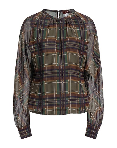 MAX MARA STUDIO シルクトップス ブラウン シルク 100%
