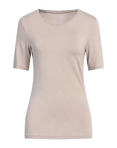 MAJESTIC FILATURES T-shirt Beige 94% Viscosa, 6% Elastan