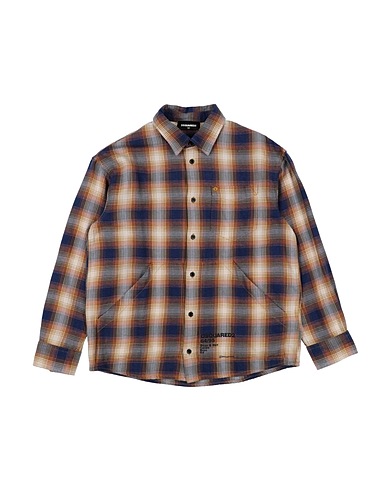 DSQUARED2 Patterned shirt Khaki 100% Cotton