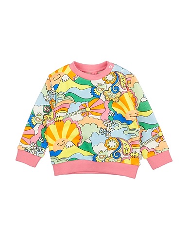 STELLA McCARTNEY KIDS Felpa Rosa 100% Cotone, Elastan