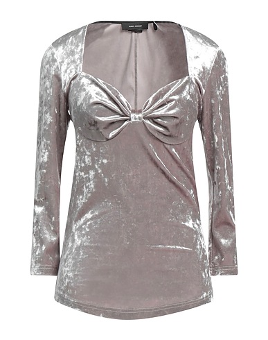 ISABEL MARANT Top Grigio chiaro 93% Poliestere, 7% Elastan