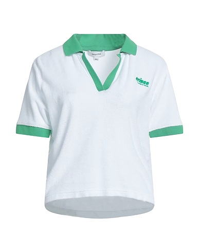 SPORTY & RICH Polo shirt White 100% Cotton
