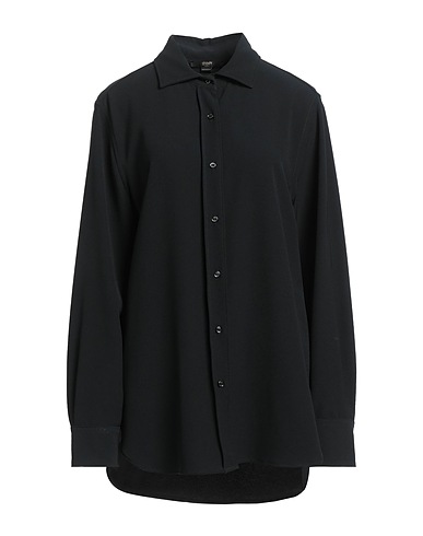 SEVENTY VENEZIA Hemden und Blusen einfarbig Schwarz 94% Polyester, 6% Elastan, Perlmutt