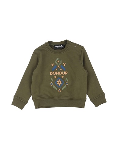 DONDUP Sweatshirt Military green 94% Cotton, 6% Elastane