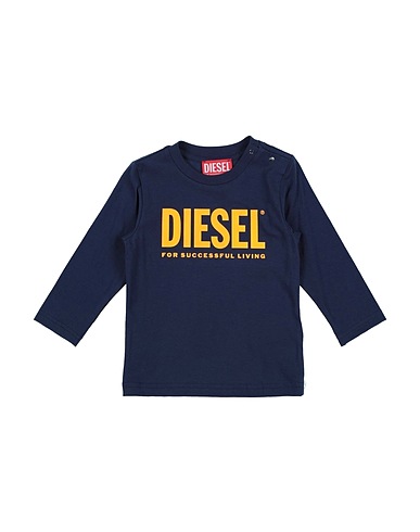DIESEL T-shirt Blu navy 100% Cotone